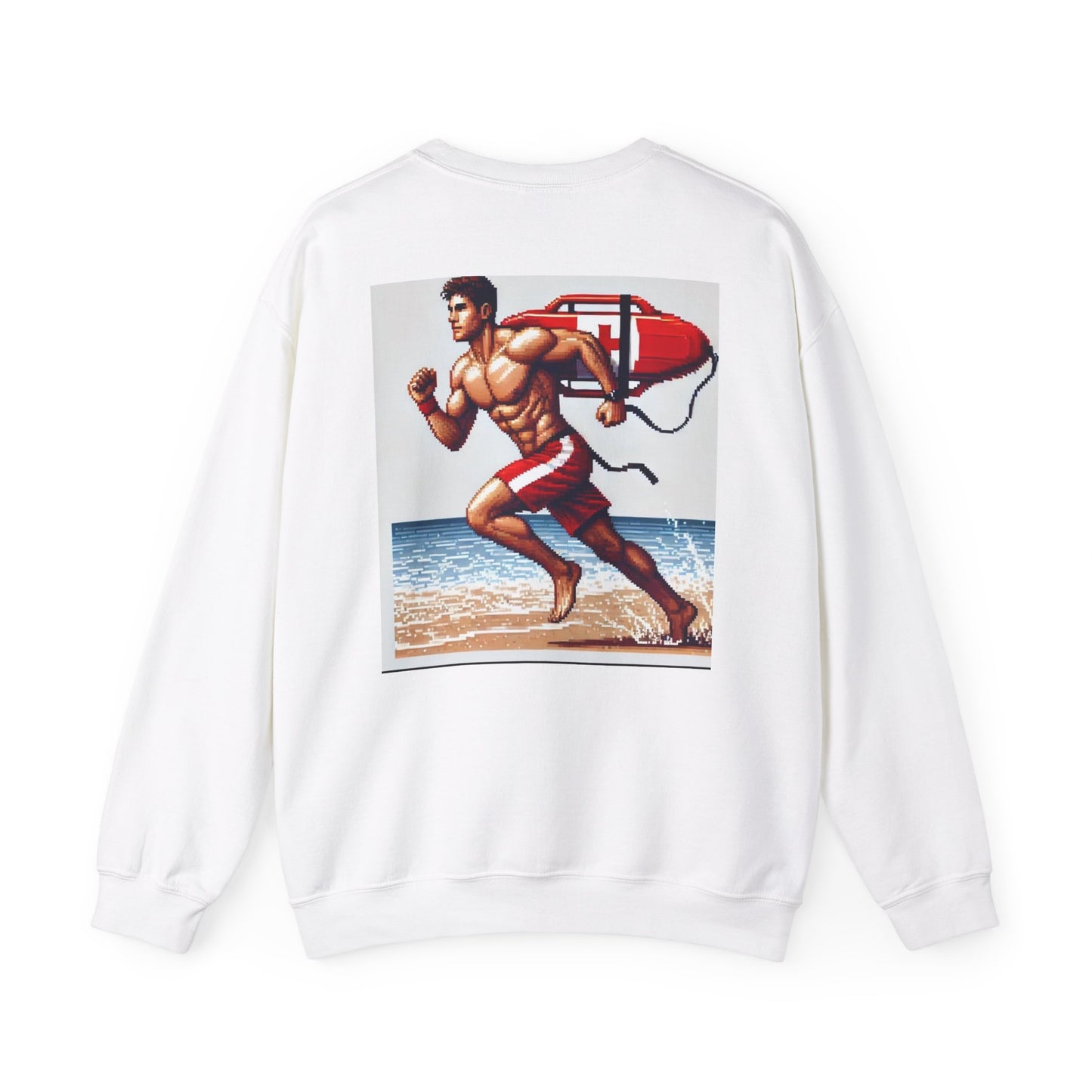 Rescue Token Crewneck Sweatshirt - Lifeguard Token Design