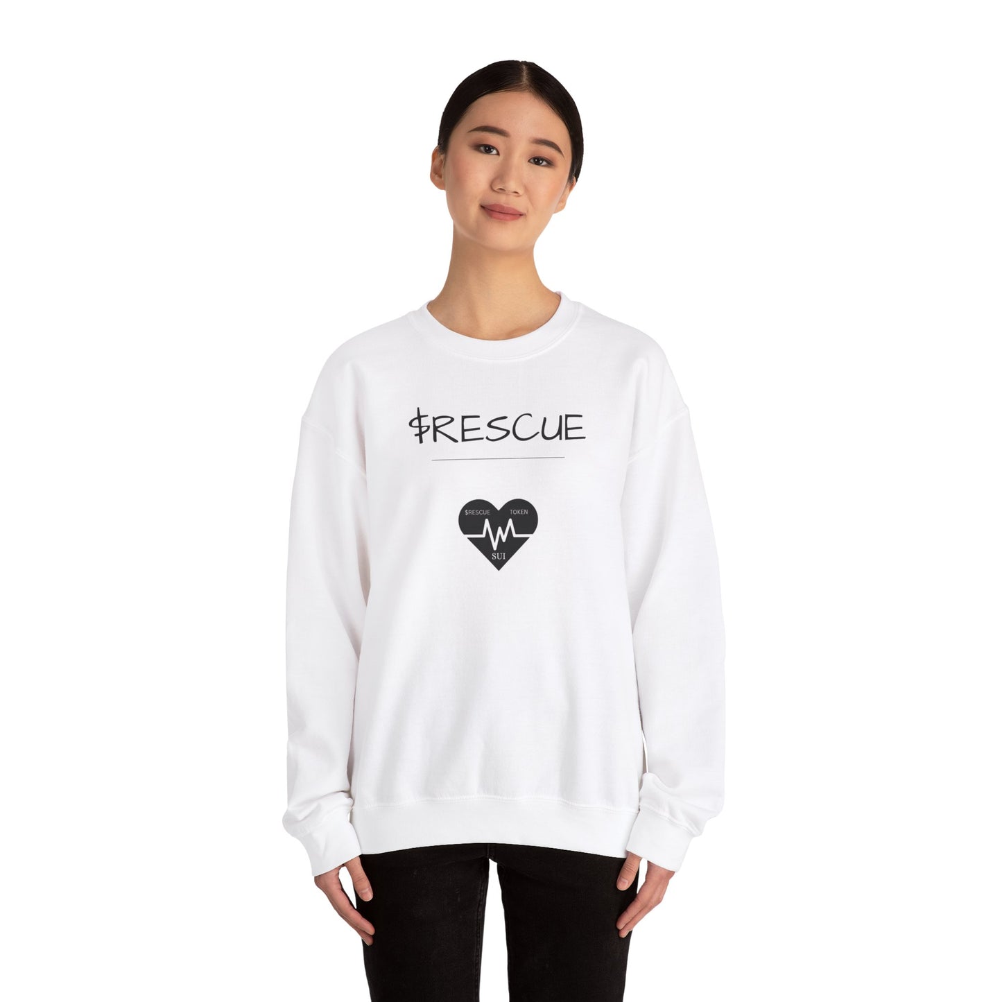 Rescue Token Crewneck Sweatshirt - Lifeguard Token Design