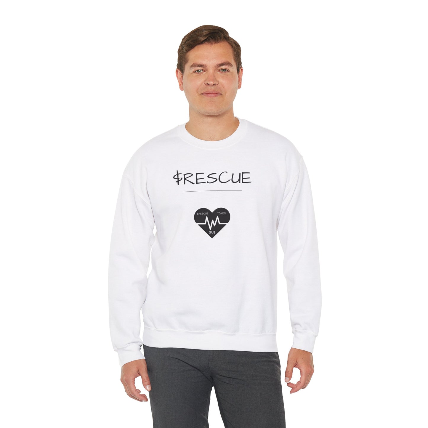 Rescue Token Crewneck Sweatshirt - Lifeguard Token Design